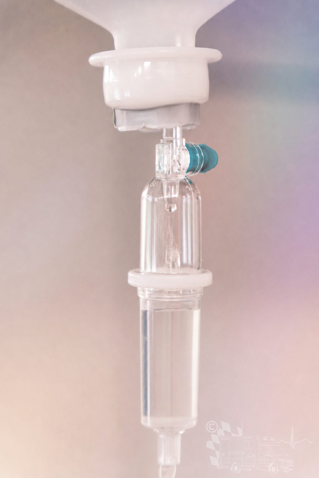 Infusionsmotiv im Stil von Blaulichtkompass